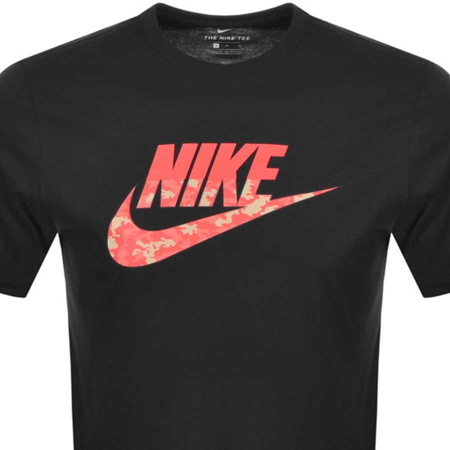 Alternative Image for ProductNike Camouflage Logo T Shirt Black2
